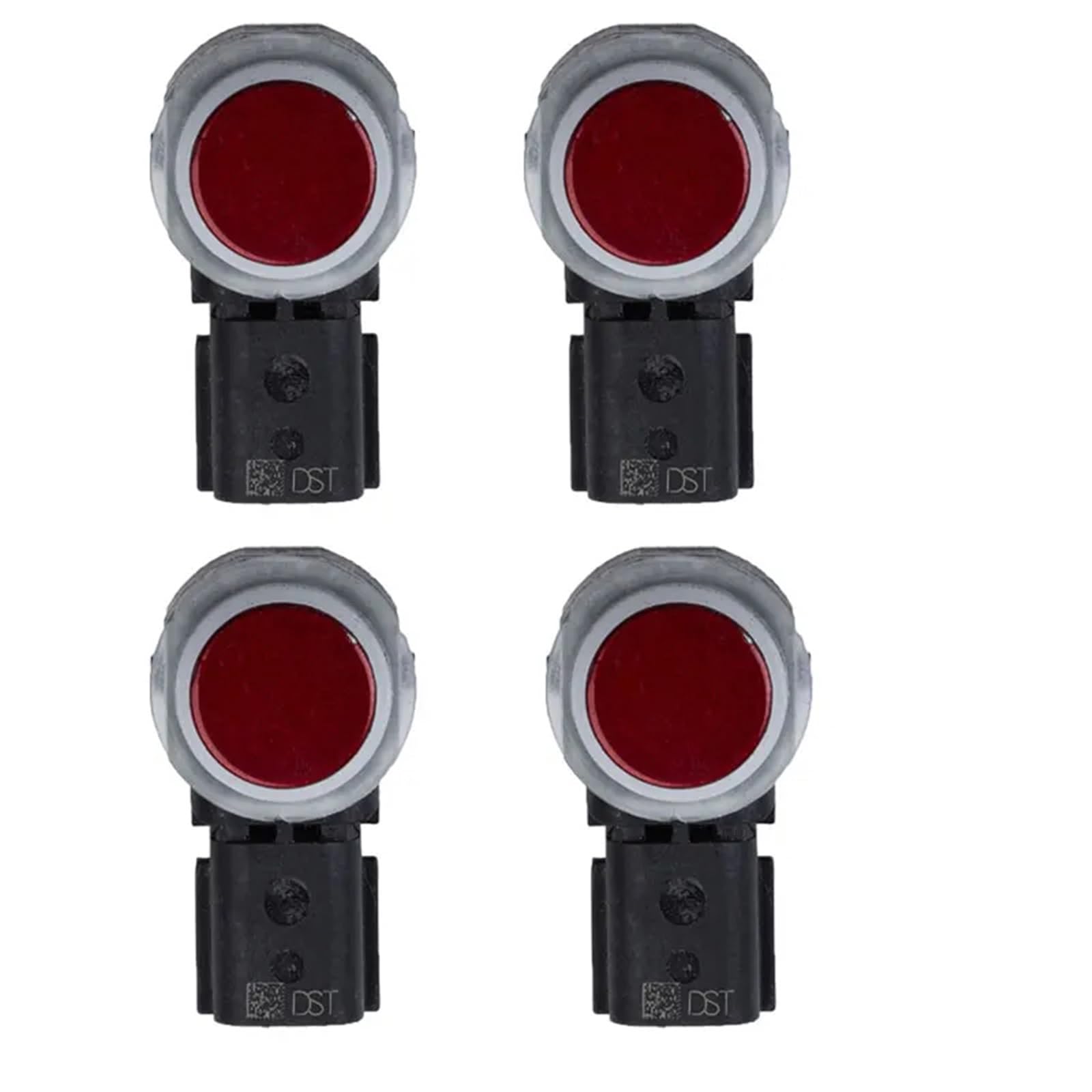 Parksensoren Neu PDC Parkplatz Sensor Parkplatz Radar Einparkhilfe Für Ford FR3T-15K859-AAW FR3T15K859AAW Rückfahrsensor(Rot,4 Stück) von BWVMVB