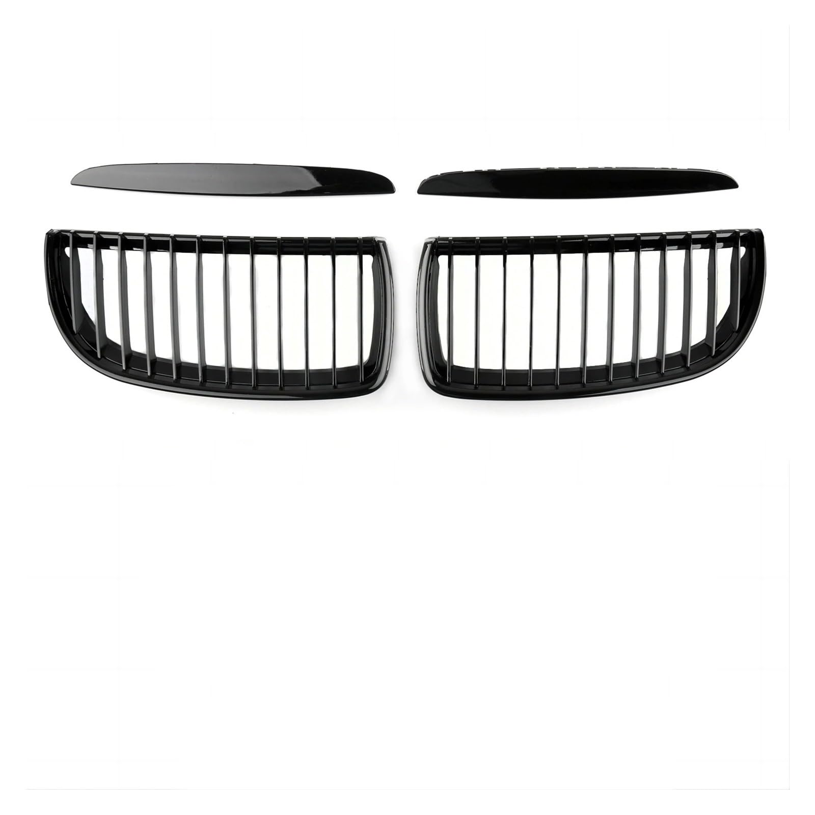 Waben Gitter Kühler Grill Auto Front Glanz Balck Grills Sport Diamant Für E90 Für E91 Tuning Für 3 Serie 2005 2006 2007 2008 2009 2010 2011 2012 Für LCI Kapuze Kühlergrill(05-08 GB Single Slat) von BWVMVB