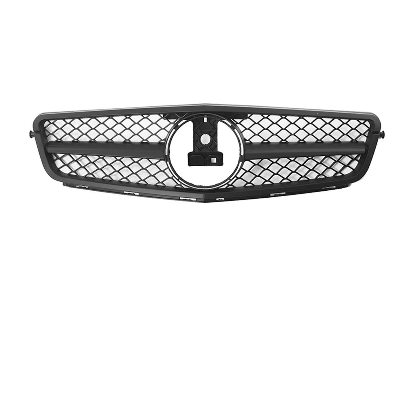 Waben Gitter Kühler Grill Für Für W204 Kühlergrill Für Benz Für C-Klasse Für C204 Für S204 Für C180 Für C200 Für C250 Für C300 Für C350 Frontstoßstange Grille Kapuze Kühlergrill(AMG-Matte Black) von BWVMVB