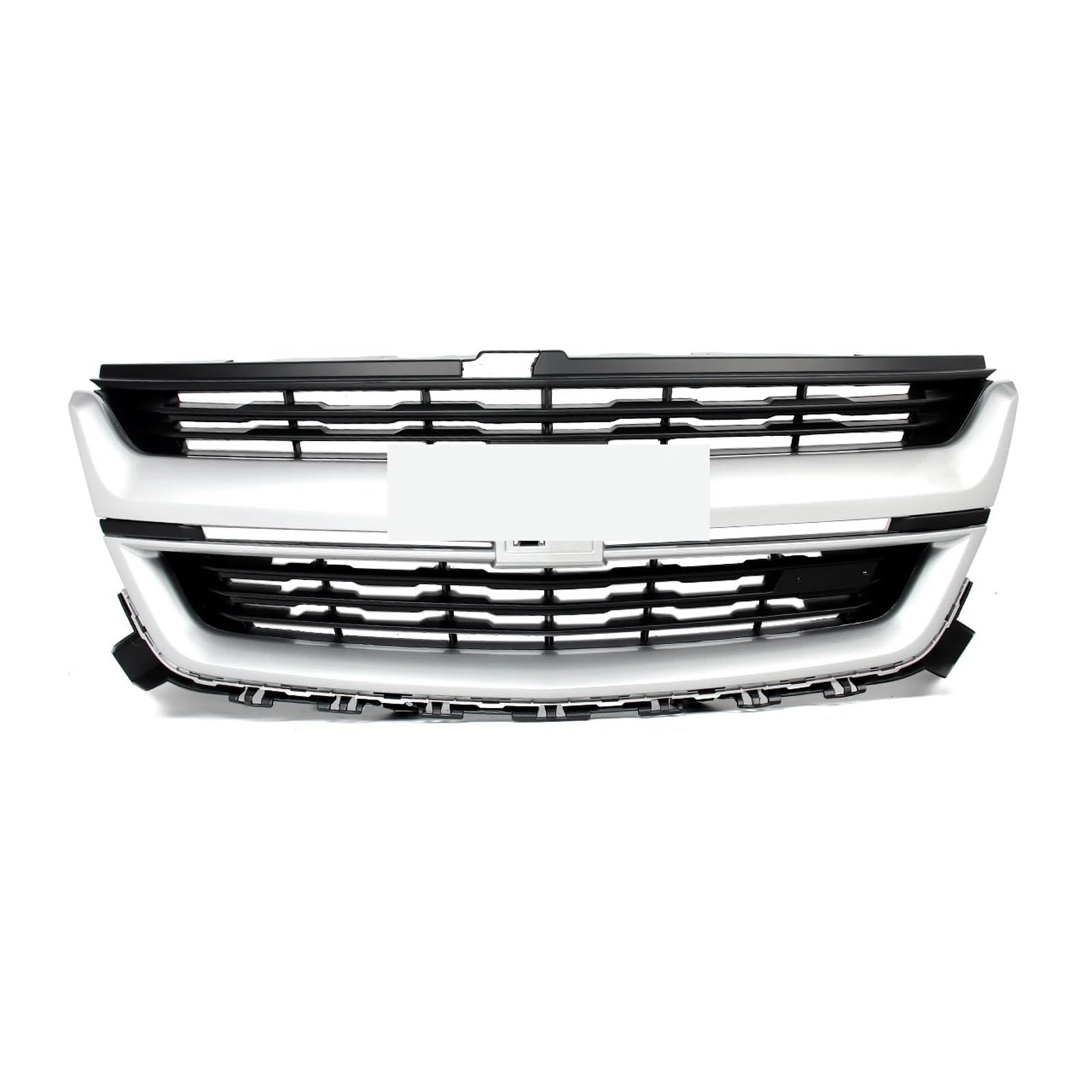 Waben Gitter Kühler Grill Geändert Grill Ersetzen Für Chevrolet Für Colorado 2015 2016 2017 2018 2019 2020 Front Upper Bumper Grille Silber EIS Metallic Auto Front Kühlergrill Kapuze Kühlergrill von BWVMVB