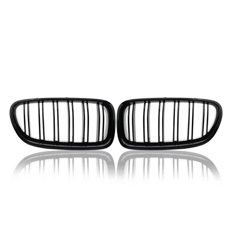 Waben Gitter Kühler Grill Glänzend Schwarzer Auto-Frontnierengrill Für 5er Für F10 Für F11 Für F18 Für M5 2010 2011 2012 2013 2014 2015 2016 2017 Kapuze Kühlergrill von BWVMVB