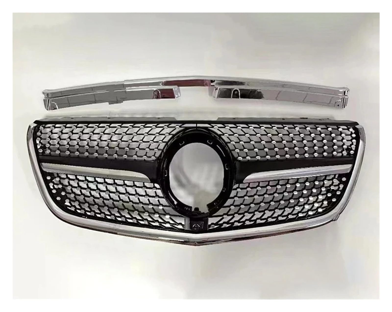 Waben Gitter Kühler Grill Kühlergrill Stoßstange Einlass Grill Gitter Für Für Benz Für Vito Für V Für W447 2015 2016 2017 2018 2019 2020 2021 2022 2023 Kit Kapuze Kühlergrill(VITO Black2) von BWVMVB