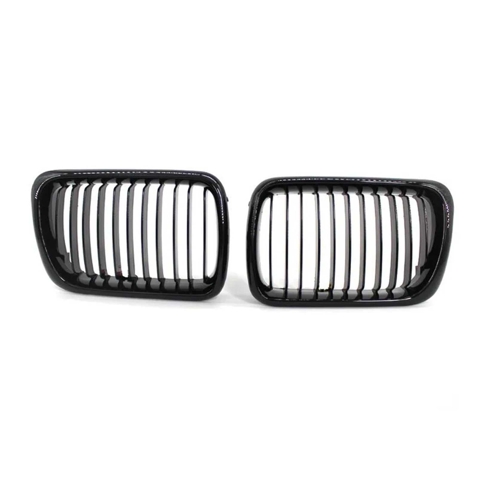 Waben Gitter Kühler Grill SCHWARZ Grille ABS Front Ersatz Haube Nieren Grill Für E36 1997 1998 1999 Für 318i Für 323i Für 325i Für 320i Für 328i Kapuze Kühlergrill(Gloss Black) von BWVMVB