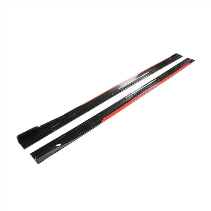 Winglet Diffuser 1 Paar 2m 2,18 M Für Benz Universal Seite Rock Erweiterung Rocker Platte Lip Separator Stoßstange Auto Seitenschweller(Reddish Black 2.18m) von BWVMVB