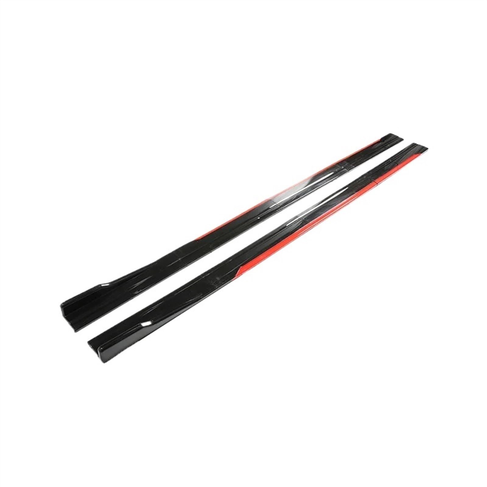 Winglet Diffuser 1 Paar 2m 2,18 M Für Benz Universal Seite Rock Erweiterung Rocker Platte Lip Separator Stoßstange Auto Seitenschweller(Reddish Black 2m) von BWVMVB