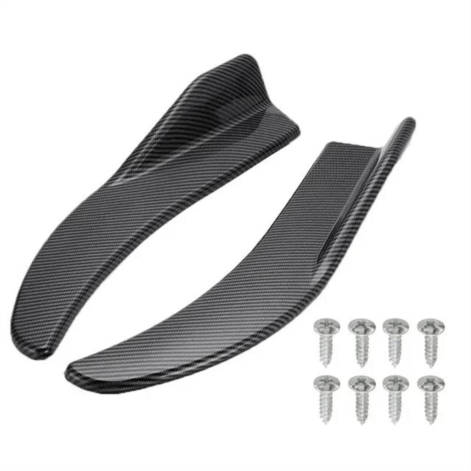 Winglet Diffuser 1 Paar 40CM Auto Bumper Spoiler Vorne Hinten Lip Universal Auto Seite Rock Auto Seitenschweller(Kohlefaser) von BWVMVB