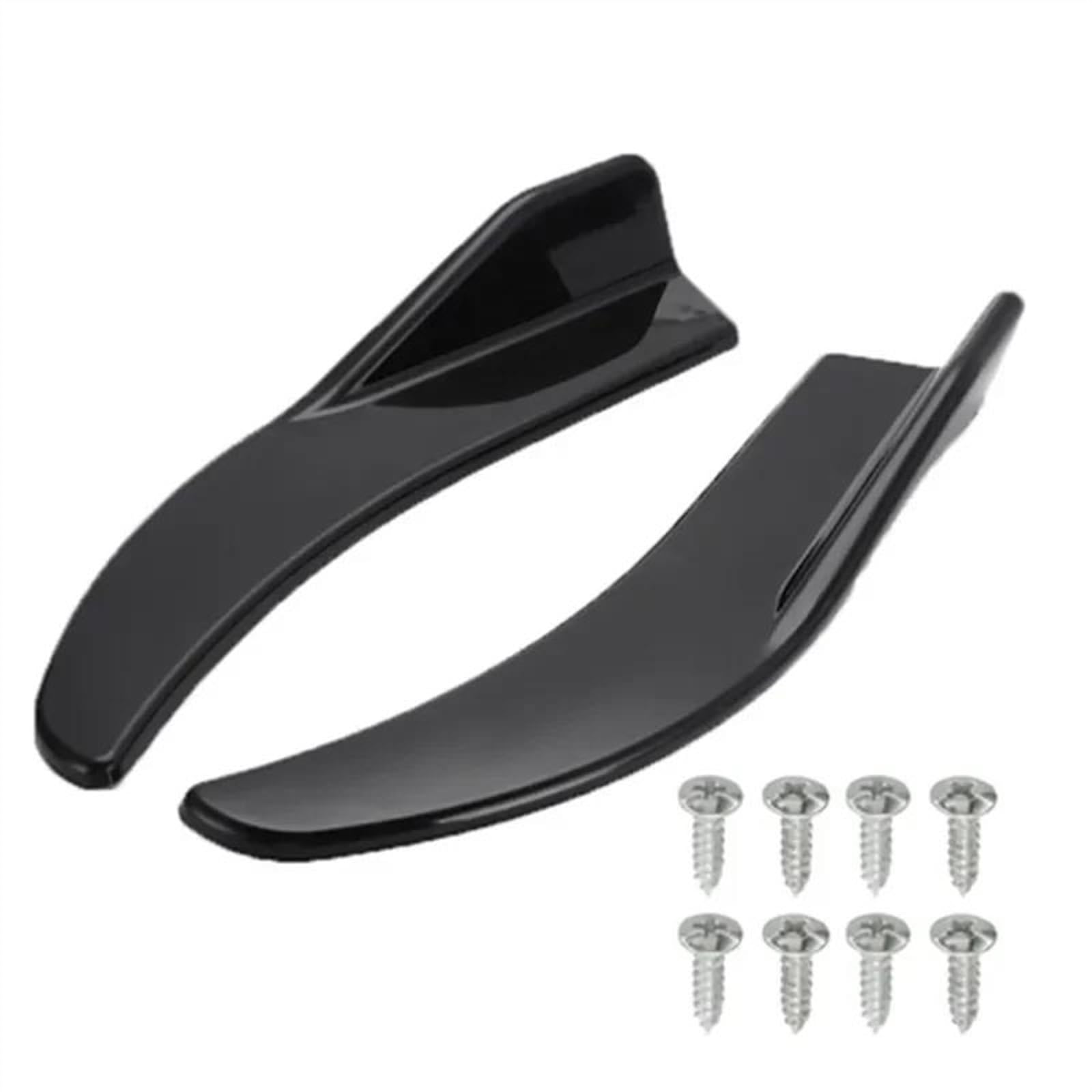 Winglet Diffuser 1 Paar Auto Bumper Spoiler Vorne Hinten Lip Anti-kollision Universal Auto Seite Rock Auto Seitenschweller(Schwarz) von BWVMVB