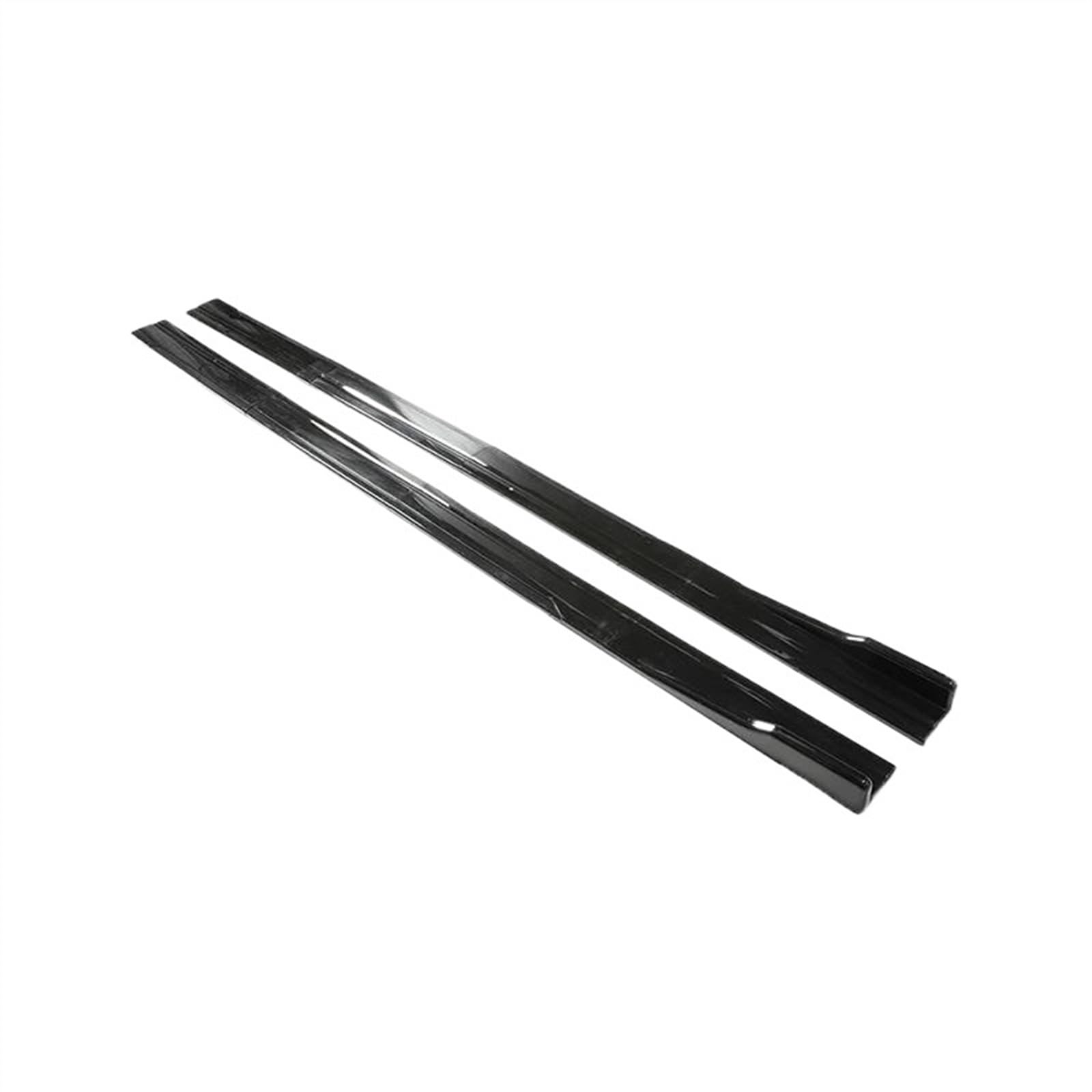 Winglet Diffuser 2,18 M/2m 8PCS Auto Seite Röcke Kotflügel Splitter Stoßstange Sport Styling Für VW Auto Seitenschweller(2.18m Bright Black) von BWVMVB