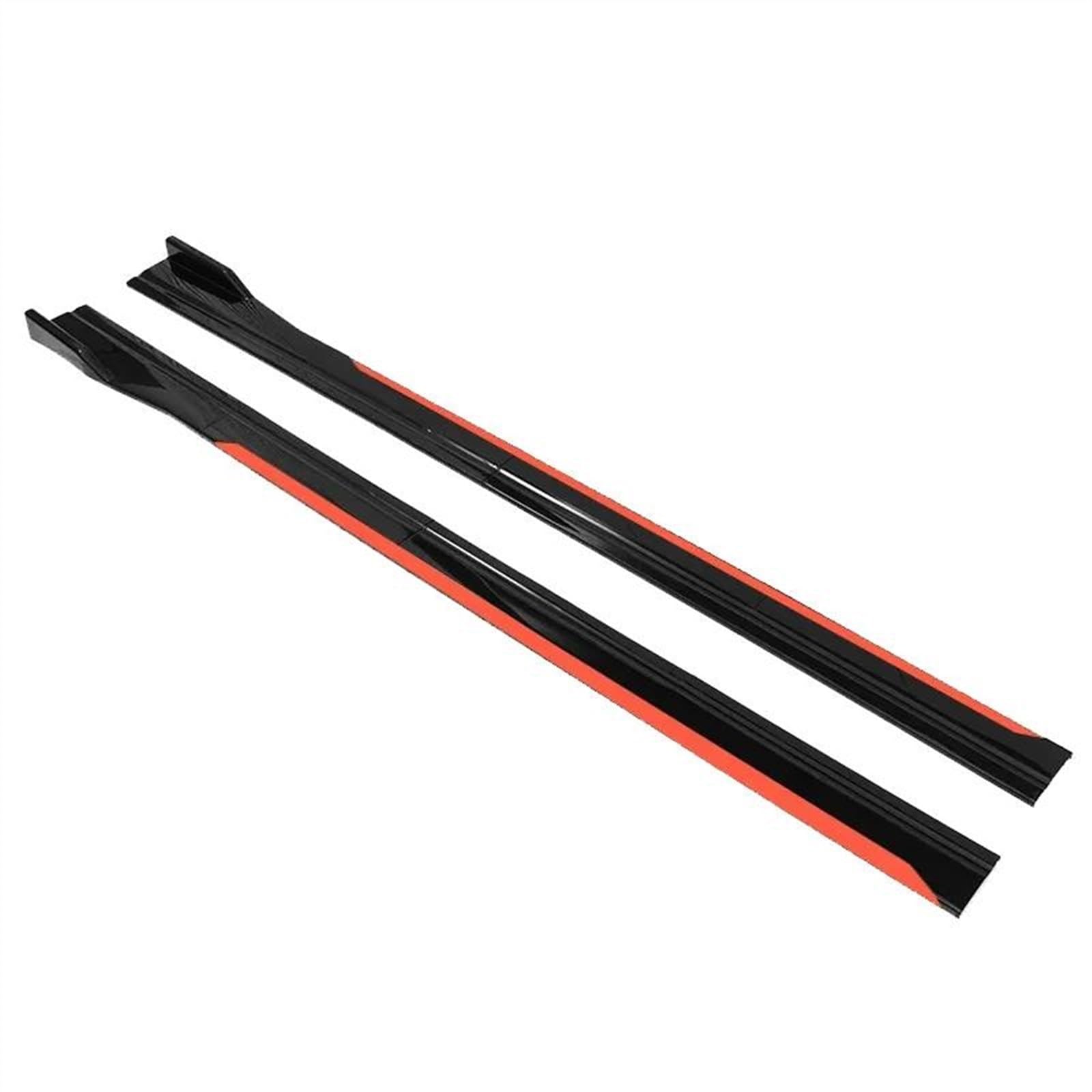 Winglet Diffuser 2,2 M/86,6 Zoll Für A3 A4 A5 A6 Universal Auto Seite Rock Winglet Splitter Lip Seite Spoiler Auto Seitenschweller(Black and Red) von BWVMVB