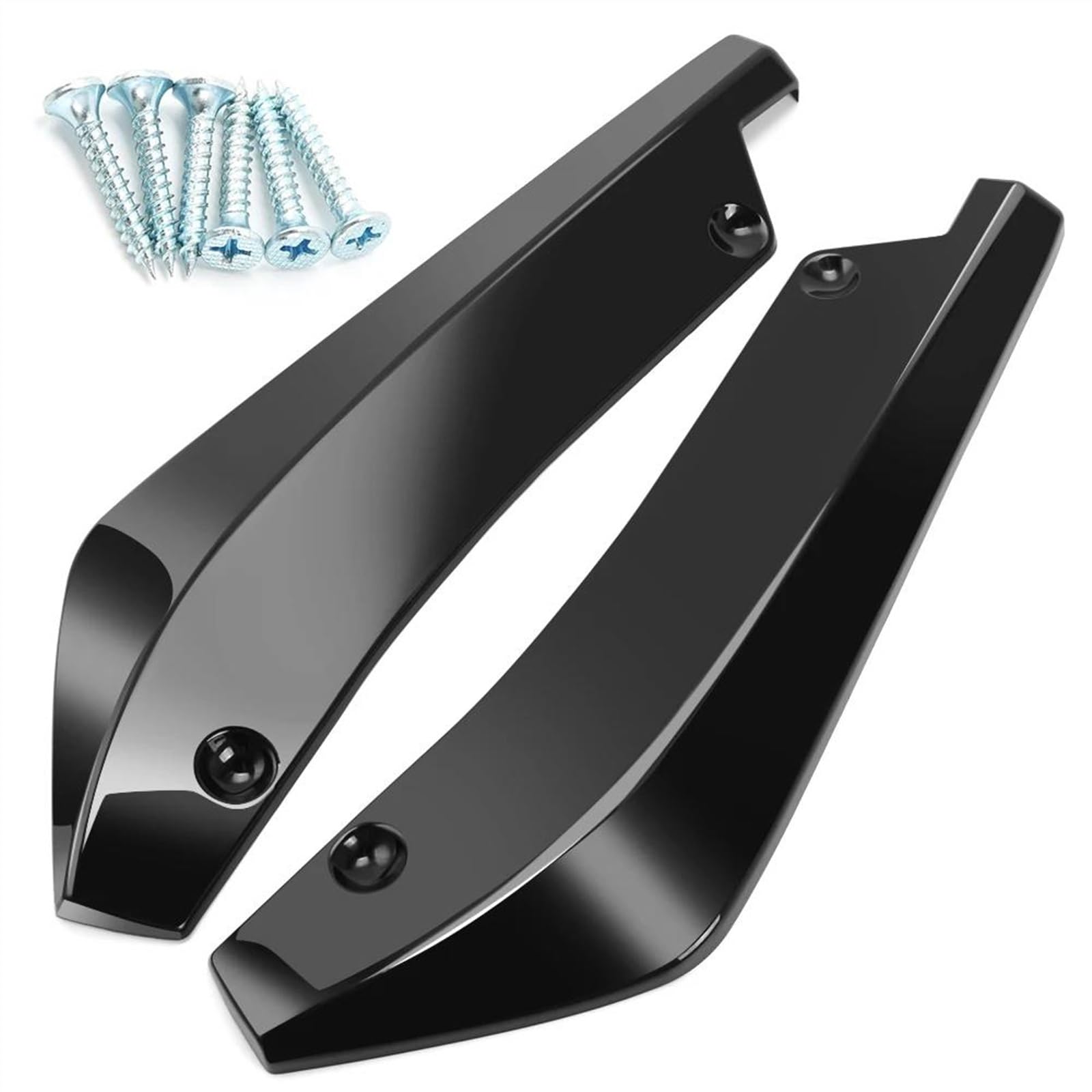 Winglet Diffuser 2 STÜCKE 40 cm Heckstoßstange Canards Splitter Seitenspoiler Abdeckung Zieraufkleber Universal Für F30 F31 F32 F33 F22 Autozubehör Auto Seitenschweller(Schwarz) von BWVMVB