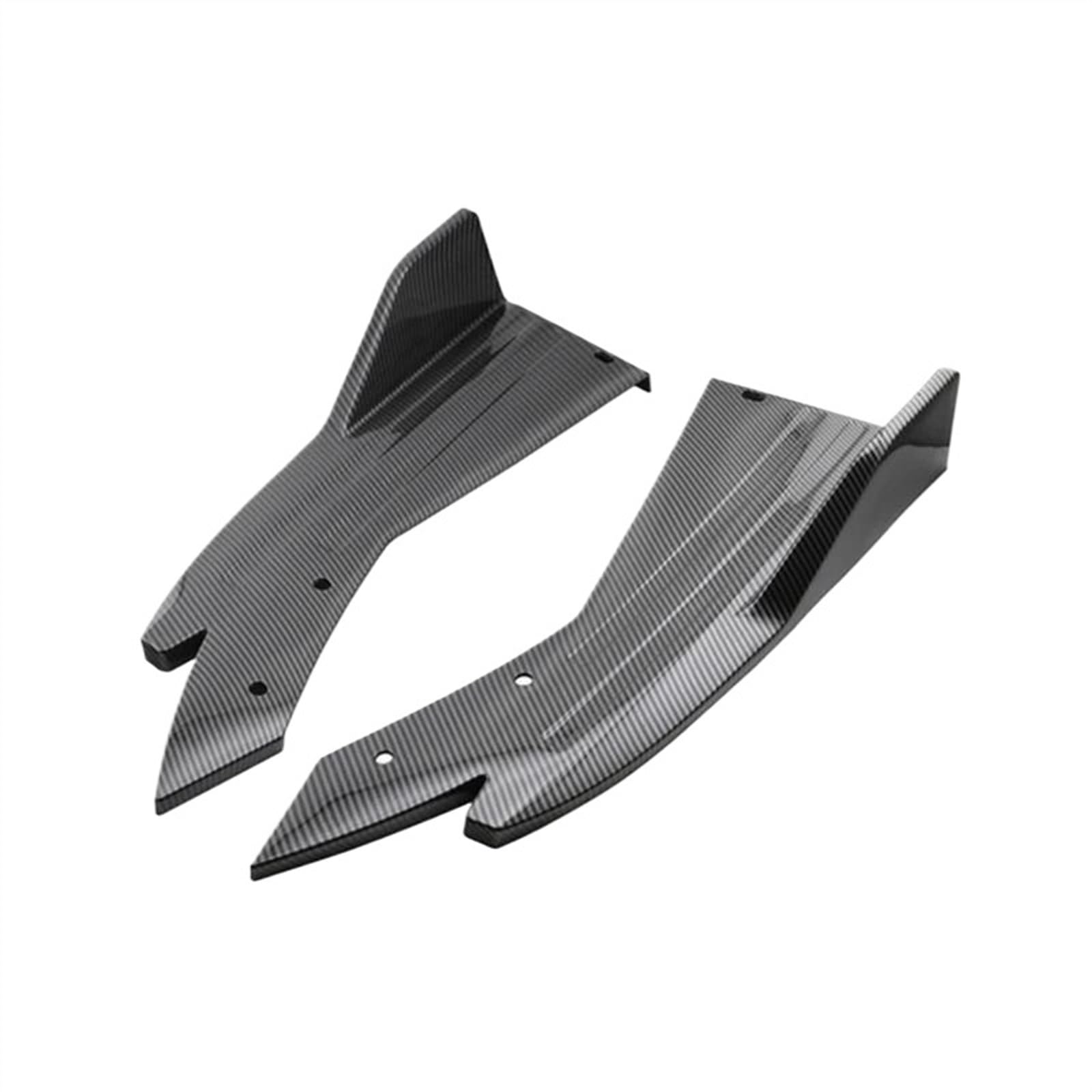 Winglet Diffuser 2 STÜCKE Universal Auto Heckstoßstange Lip Winglets Seitenschweller Splitter Spoiler Flügelverkleidung Auto Dekorativer Schutz Auto Seitenschweller(Kohlefaser) von BWVMVB