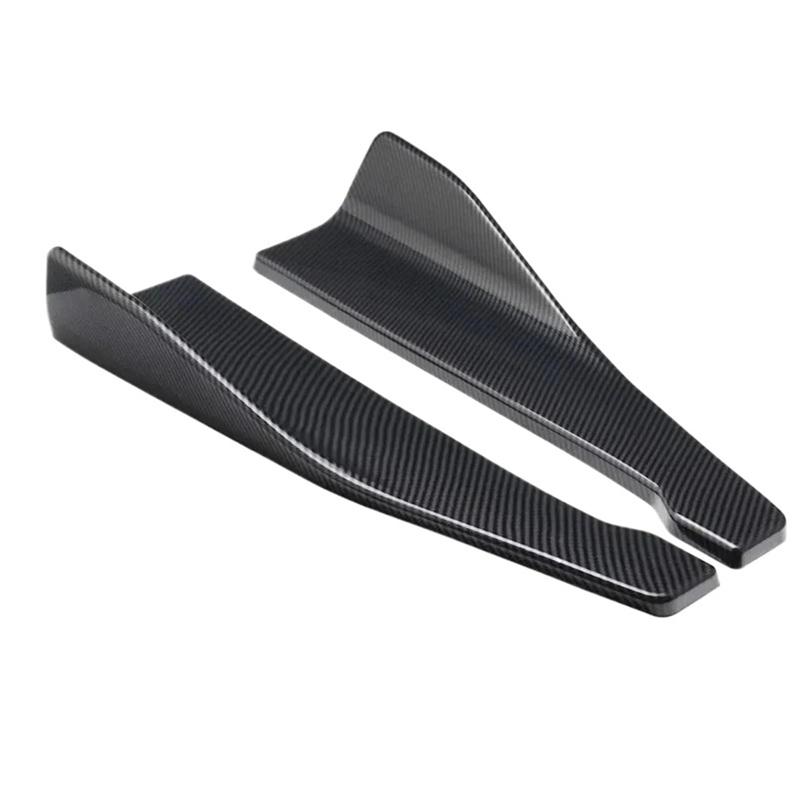 Winglet Diffuser 2 Stücke 48CM Seite Röcke Für Autos Universal Bumper Spoiler Splitter Erweiterungen Für A3 Für A4 Auto Seitenschweller(Carbon Fiber Pattern) von BWVMVB