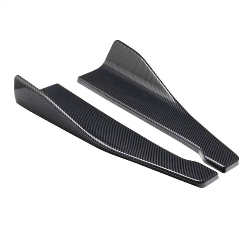 Winglet Diffuser 2 Stücke 48CM Seite Röcke Für VW Für Golf Universal Bumper Spoiler Splitter Extensions Auto Seitenschweller(Carbon Fiber Pattern) von BWVMVB