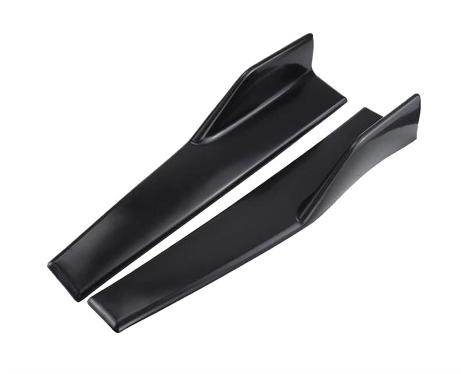 Winglet Diffuser 2 Teile/Satz Auto Breite Körper Seite Röcke Splitter Kit Modifizierte Seitenschweller Rocker Winglet Flügel Stoßstange 45cm Universal Auto Seitenschweller(Schwarz) von BWVMVB