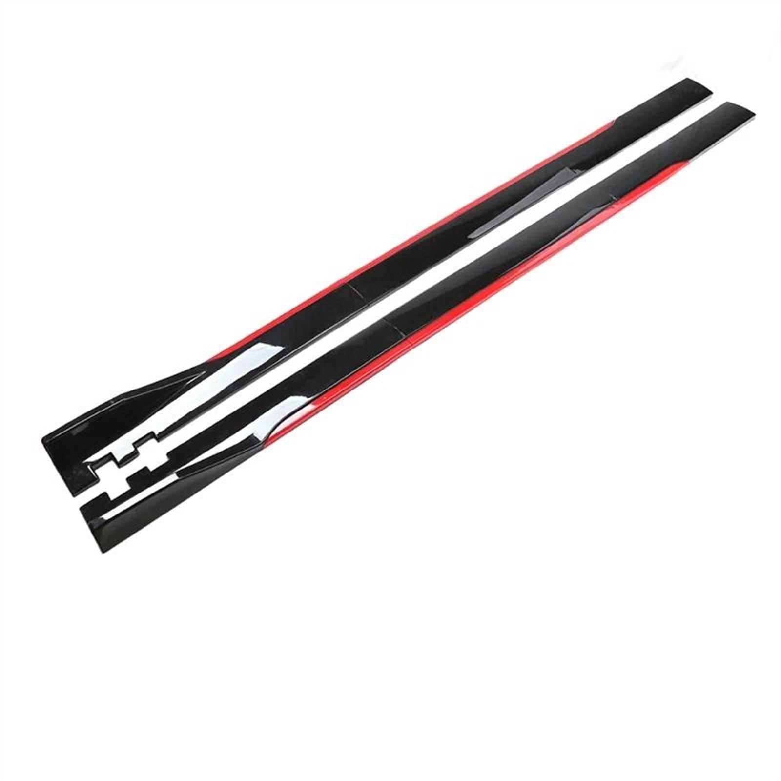 Winglet Diffuser 2M/2,2 M Seite Röcke Erweiterung Diffusor Bodykit Auto Styling Außen Zubehör Für Hyundai Auto Seitenschweller(200cm Black Red) von BWVMVB