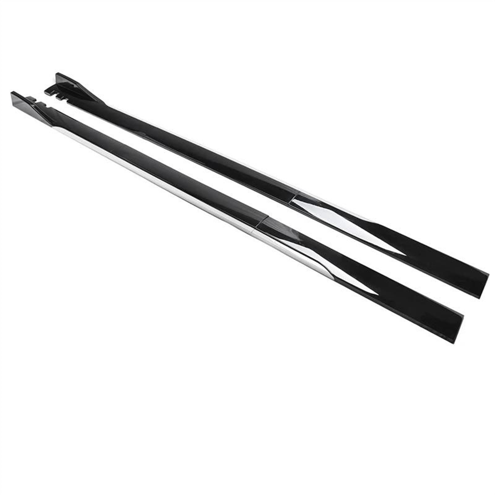 Winglet Diffuser 2M/2,2 M Seite Röcke Erweiterung Diffusor Bodykit Auto Styling Außen Zubehör Für Hyundai Auto Seitenschweller(200cm Black White) von BWVMVB