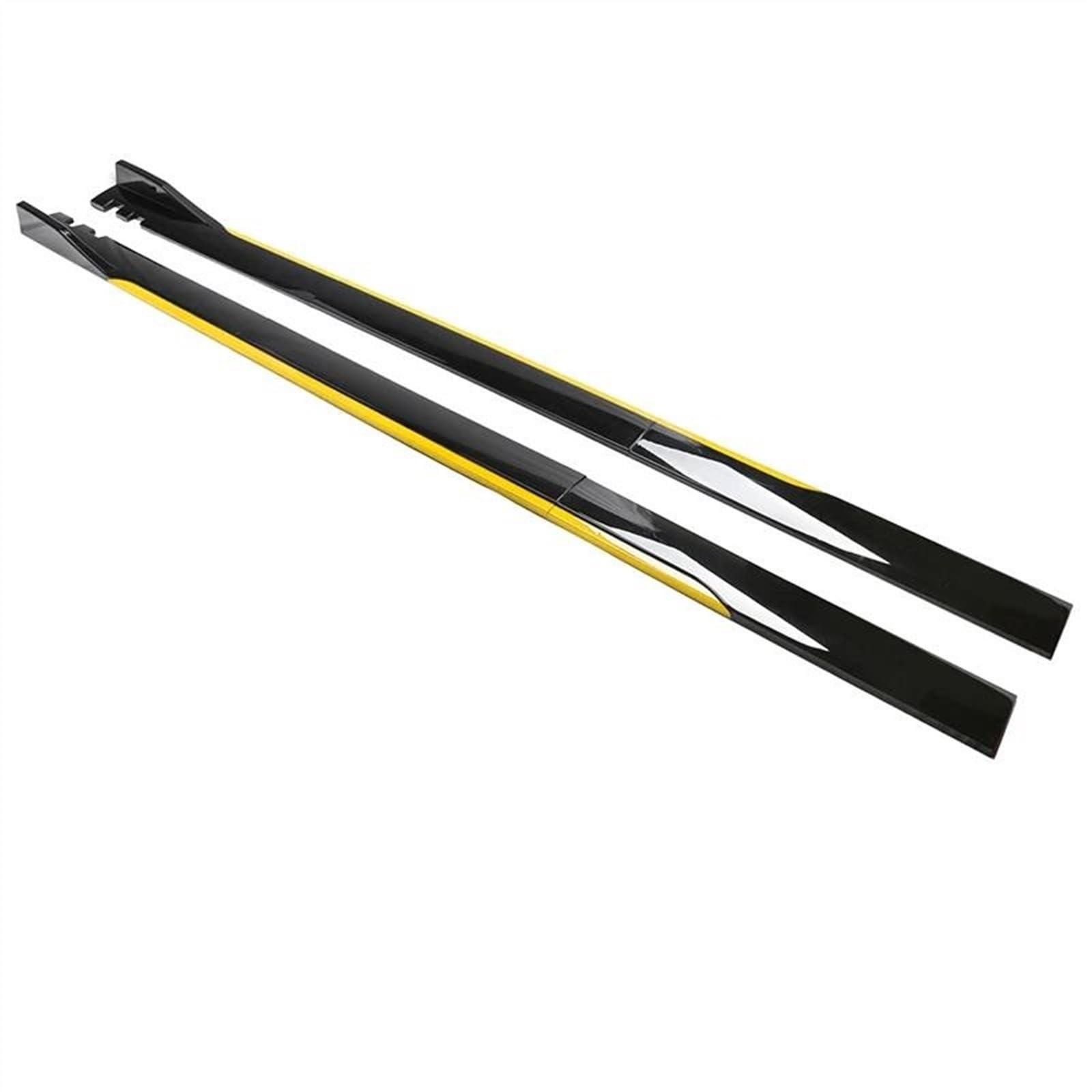 Winglet Diffuser 2M/2,2 M Seite Röcke Erweiterung Diffusor Bodykit Auto Styling Außen Zubehör Für Hyundai Auto Seitenschweller(200cm Black Yellow) von BWVMVB