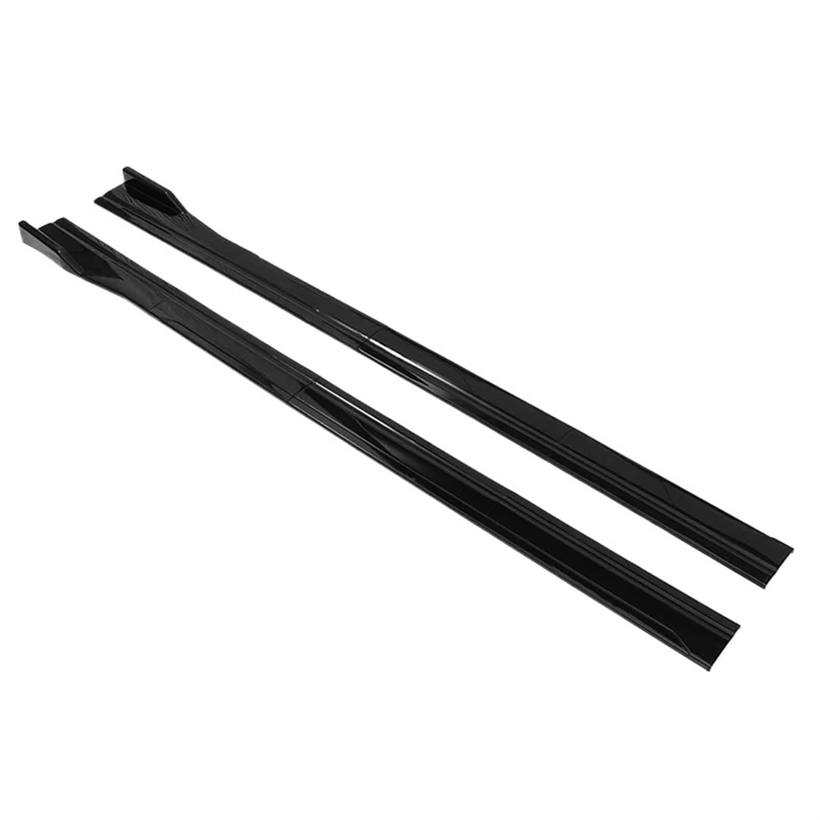 Winglet Diffuser 2m 2,18m Universal Seitenschwellerverlängerung Kipphebel Lip Separator Stoßstange Für Toyota Glänzend Schwarz Kohlefaser Auto Seitenschweller(Glossy Black 2.18m) von BWVMVB