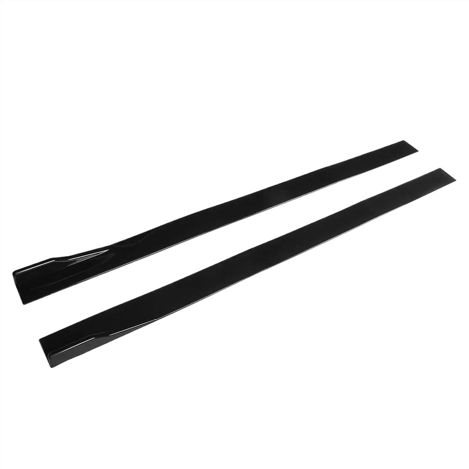 Winglet Diffuser 2m Auto Seitenschweller Splitter Winglet Seitenflügel Stoßstange Lippe Für VW Für Polo Für Golf Mk5 Mk6 Mk7 Für Jetta Für Passat Auto Seitenschweller(Schwarz) von BWVMVB