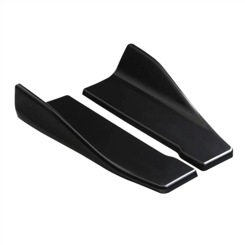 Winglet Diffuser 35 cm 48 cm Universal Spoiler Seitliche Stoßstange Hinten Auto Seite Rock Lip Rocker Flügel Carbon Faser Schutz Zierleisten Auto Seitenschweller(35cm Black) von BWVMVB