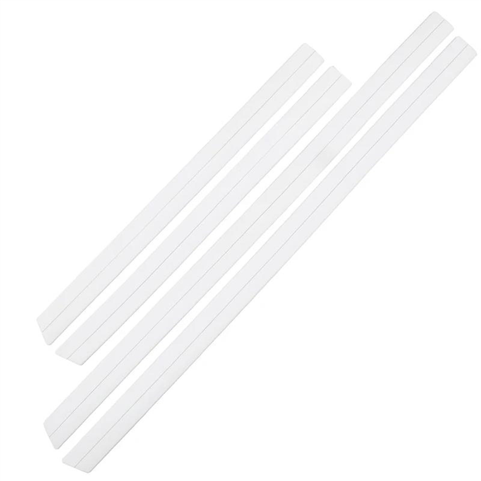 Winglet Diffuser 4 Stück Universal Autotürschutz Karosseriekantenschutz Aufkleber Seitenschweller Dekorativer Schutzaufkleber Vollschwarz Auto Seitenschweller(2PCS 93CM- 2PCS 63CM White) von BWVMVB