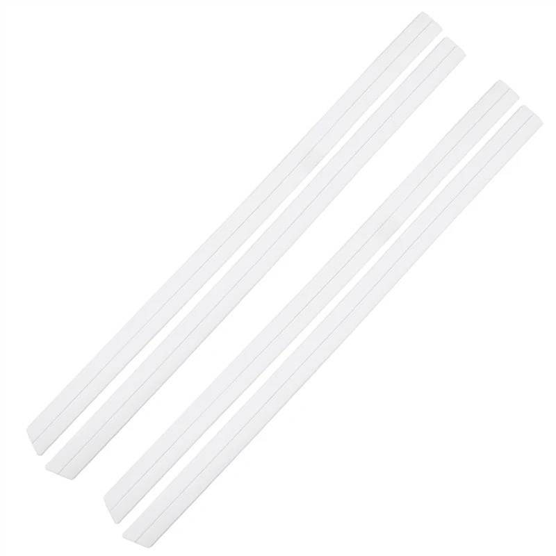 Winglet Diffuser 4 Stück Universal Autotürschutz Karosseriekantenschutz Aufkleber Seitenschweller Dekorativer Schutzaufkleber Vollschwarz Auto Seitenschweller(4PCS 93CMx4.5CM White) von BWVMVB