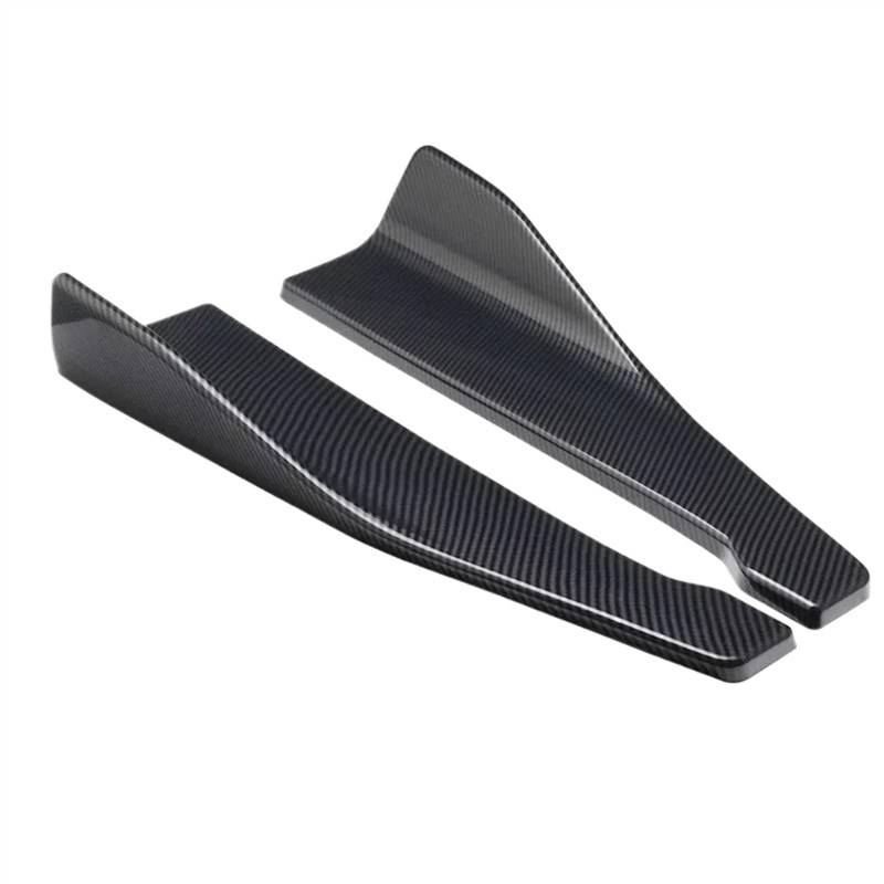 Winglet Diffuser 48cm/18,9 In Auto Seite Rock Bumper Spoiler Splitter Schutz Für VW Für Golf 7 Für GTI Auto Seitenschweller(Carbon) von BWVMVB