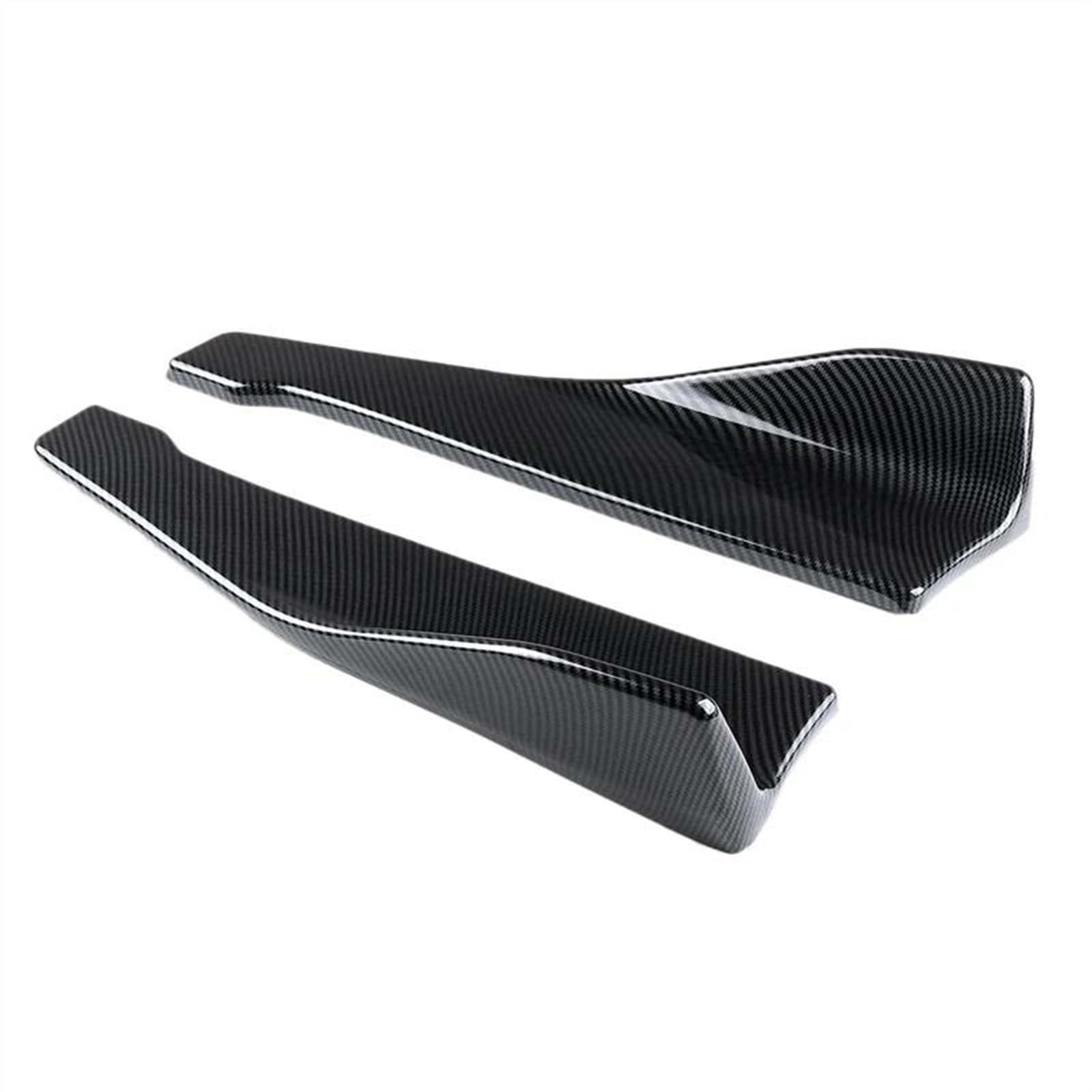 Winglet Diffuser 48cm Seitenschwellerverlängerung Heckstoßstange Canard Splitter Für E90 E92 E93 325i 328i 320i 2008 2009 2010 2011 2012 2013 Auto Seitenschweller(Kohlefaser-Optik) von BWVMVB