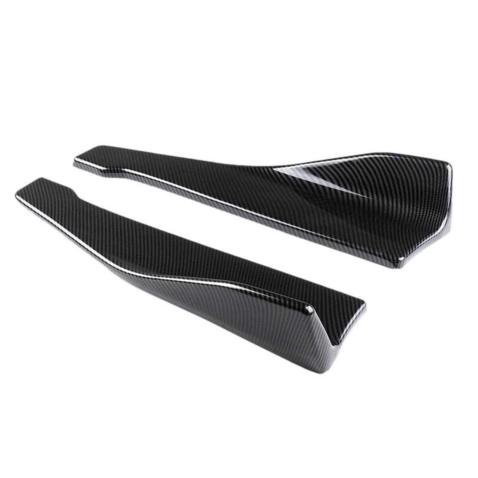 Winglet Diffuser 48cm Seitenschwellerverlängerung Heckstoßstange Canard Splitter Für W205 W204 W203 W211 W212 W213 W117 C117 W176 Autozubehör Auto Seitenschweller(Kohlefaser-Optik) von BWVMVB