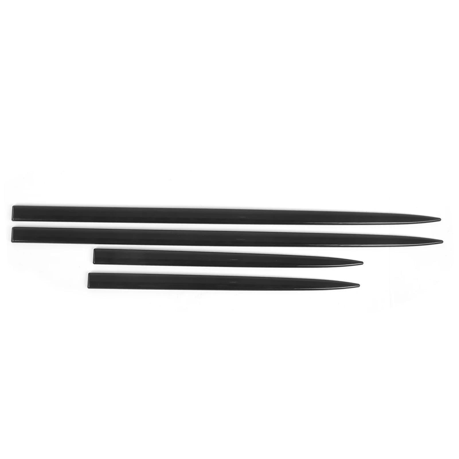 Winglet Diffuser 4PCS Körper Side Trim Wasserdicht Helle Schwarz Universal Tür Protector Auto Modifikation Auto Seitenschweller von BWVMVB