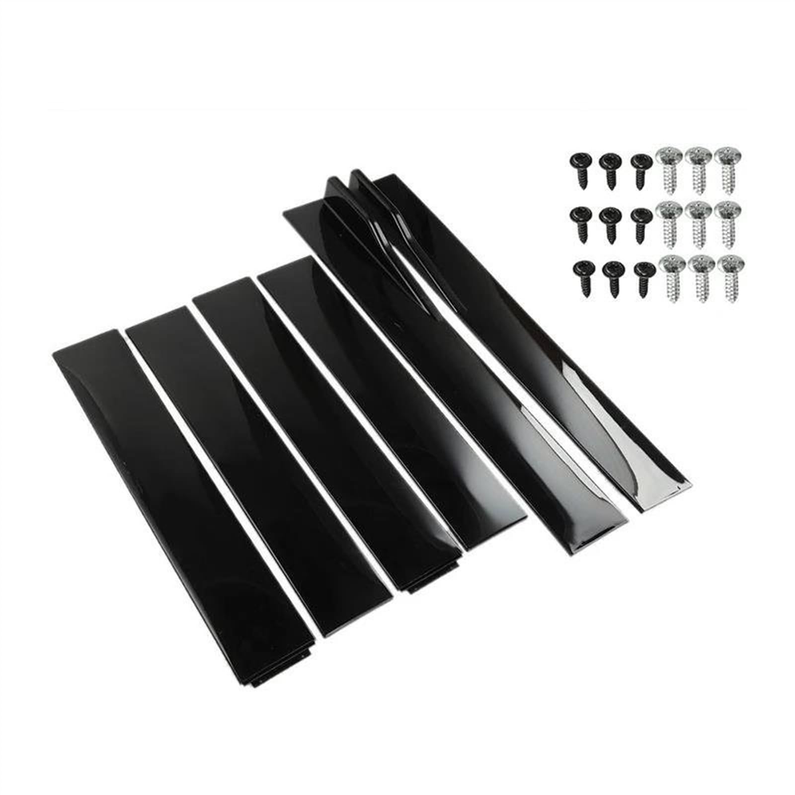 Winglet Diffuser 6 STÜCKE 2 M/2,2 M Universal Seitenschweller Verlängerung Schweller Lippe Flügel Splitter Auf Autoscooter Styling Für F30 Auto Seitenschweller(2m Bright Black) von BWVMVB