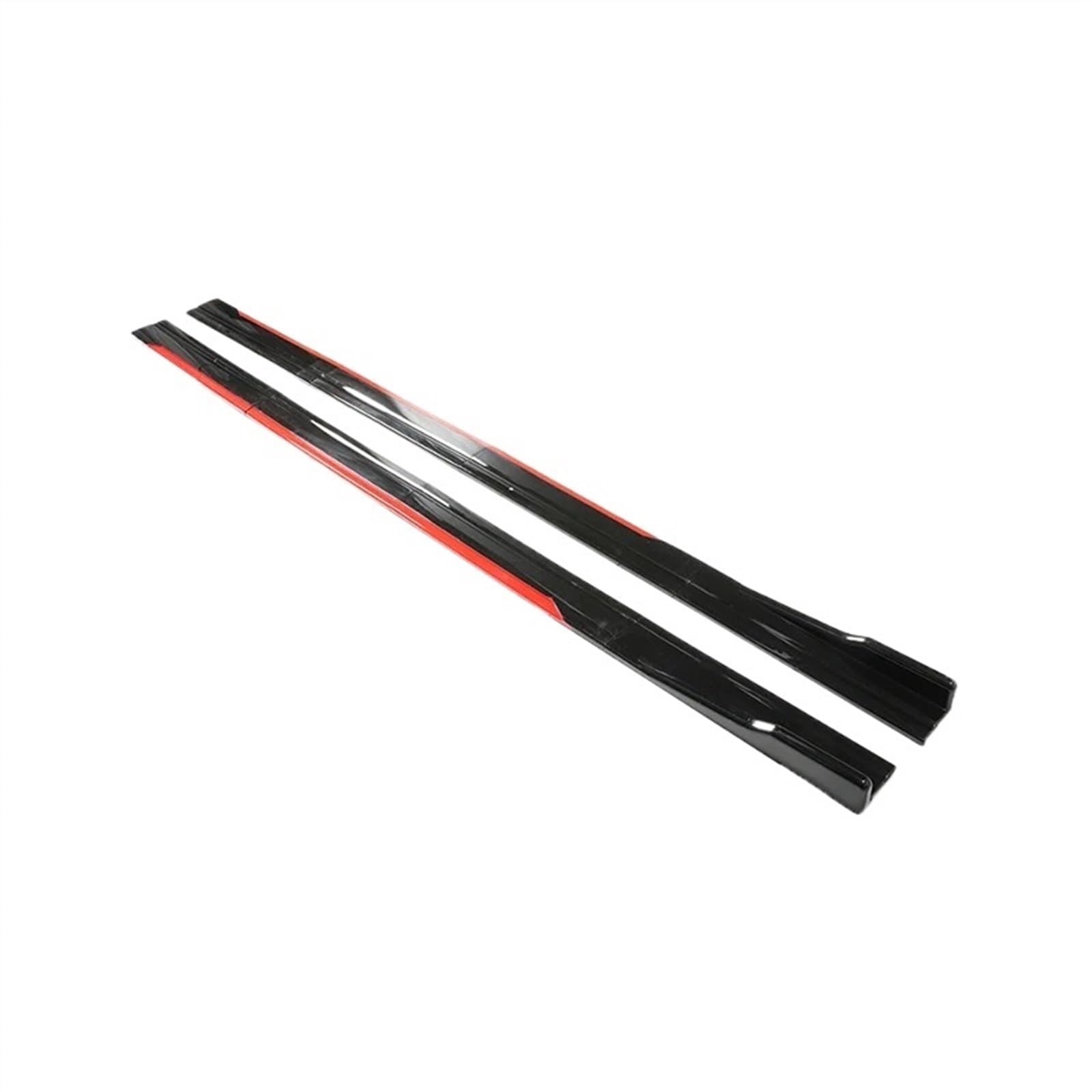 Winglet Diffuser 8 STÜCKE 2,18 Mt 2 Mt Auto Seitenschweller Verstellbare Stoßstange Kohlefaser Modifiedextension Rocker Plate Lippe Für Kia Auto Seitenschweller(2m Red Black) von BWVMVB