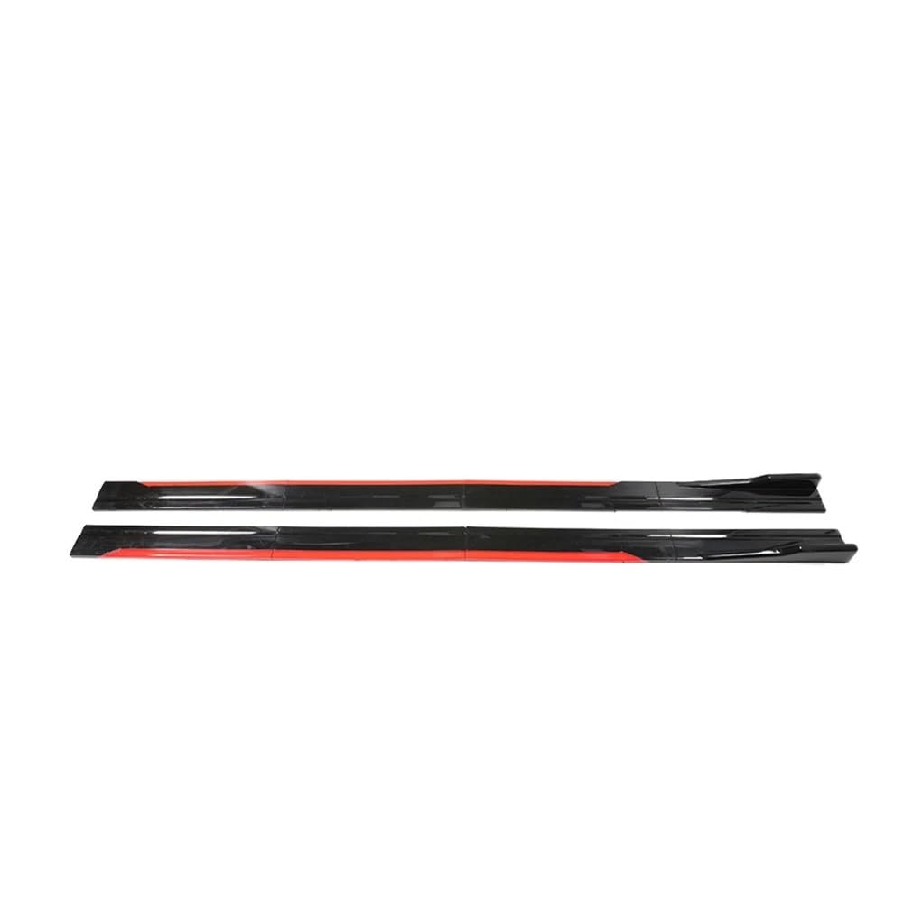 Winglet Diffuser Für Clio Für Megane Für Duster Für Logan Für Twingo Seitenschwellerverlängerungen Autoseitenschwellersplitter Diffusor Winglet Wings Auto Seitenschweller(Red Black) von BWVMVB