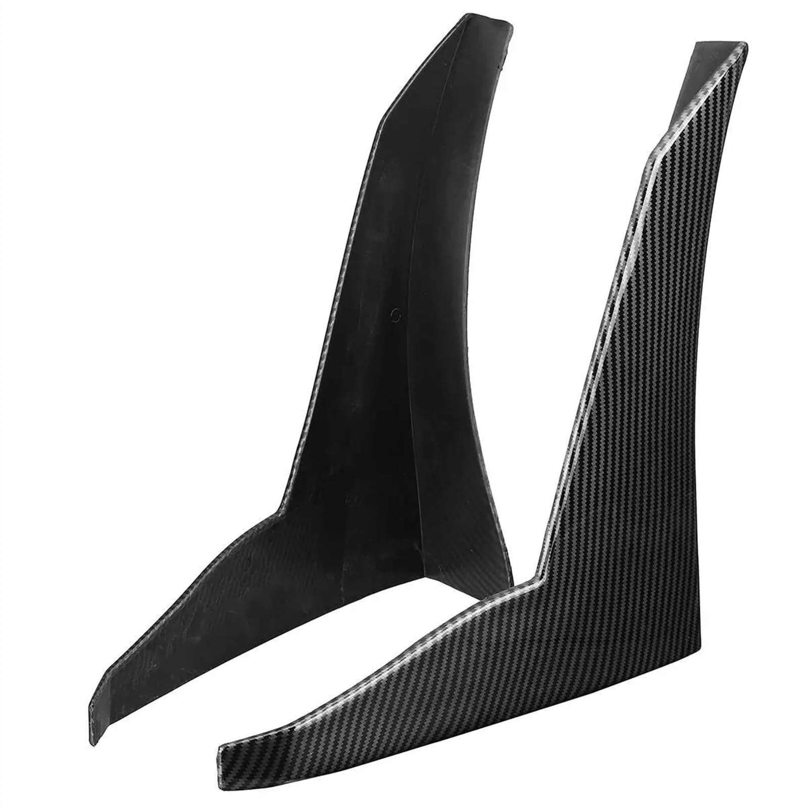 Winglet Diffuser Seitenkotflügel Entlüftungsflügel Abdeckung Zierleiste Stoßstange Lippe Seitensplitter Winglet Für Subaru Für WRX Für STI Für Impreza Für BRZ Auto Seitenschweller(Kohlefaser) von BWVMVB