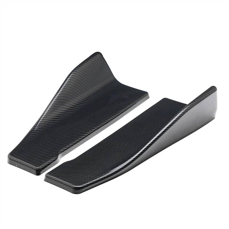 Winglet Diffuser Seitenschwellerverlängerung Für Dodge Für Charger Für SRT Für Scat Für Pack 2015-2019, 35 cm, Heckstoßstangensplitter, Body Kit-Schutz Auto Seitenschweller(Carbon Look) von BWVMVB