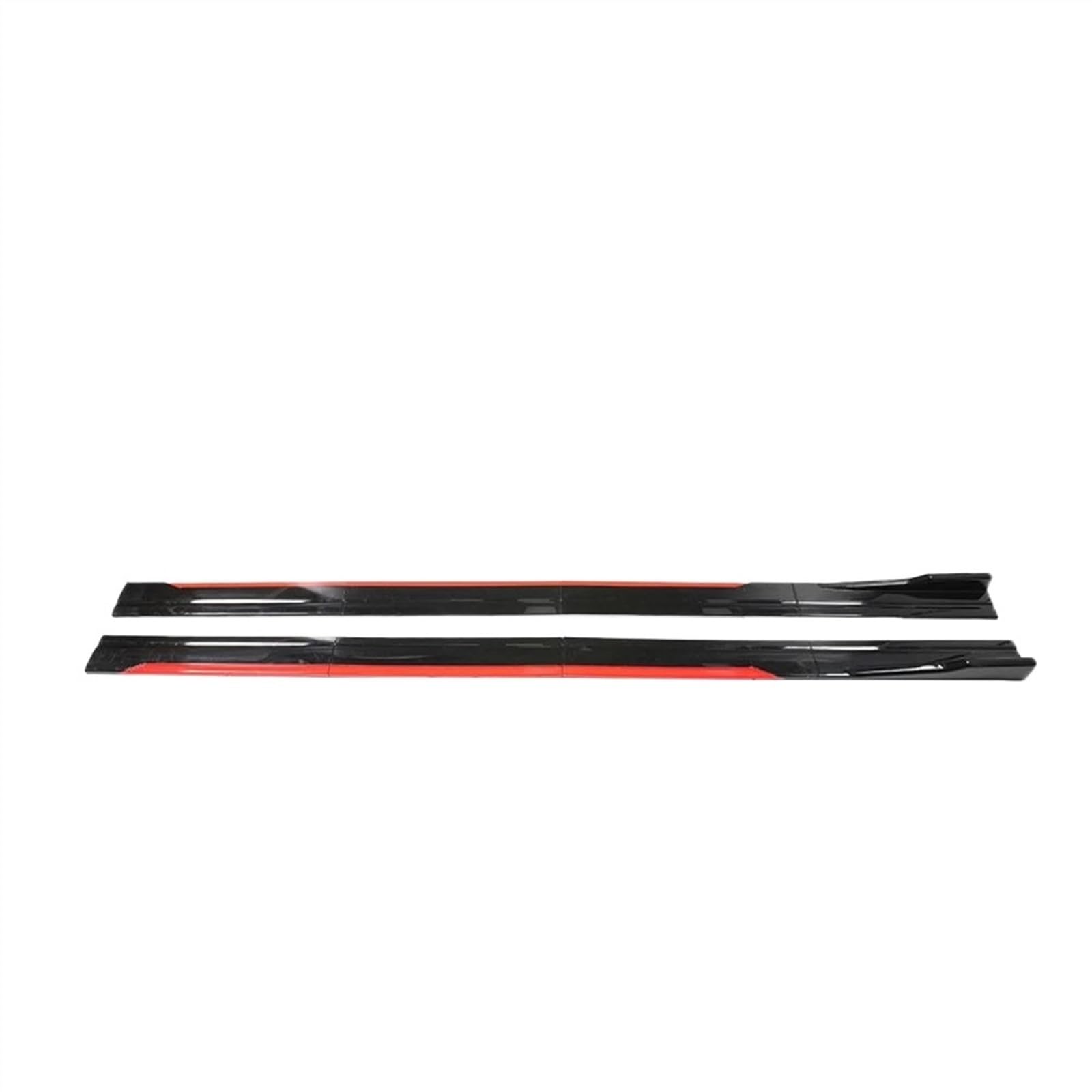 Winglet Diffuser Seitenschwellerverlängerungen, Auto-Seitenschweller-Splitter, Diffusor-Winglet-Flügel, Für Civic Für Accord 9. 10. EK EG S2000 Für FIT Für Jazz Auto Seitenschweller(Black and Red) von BWVMVB