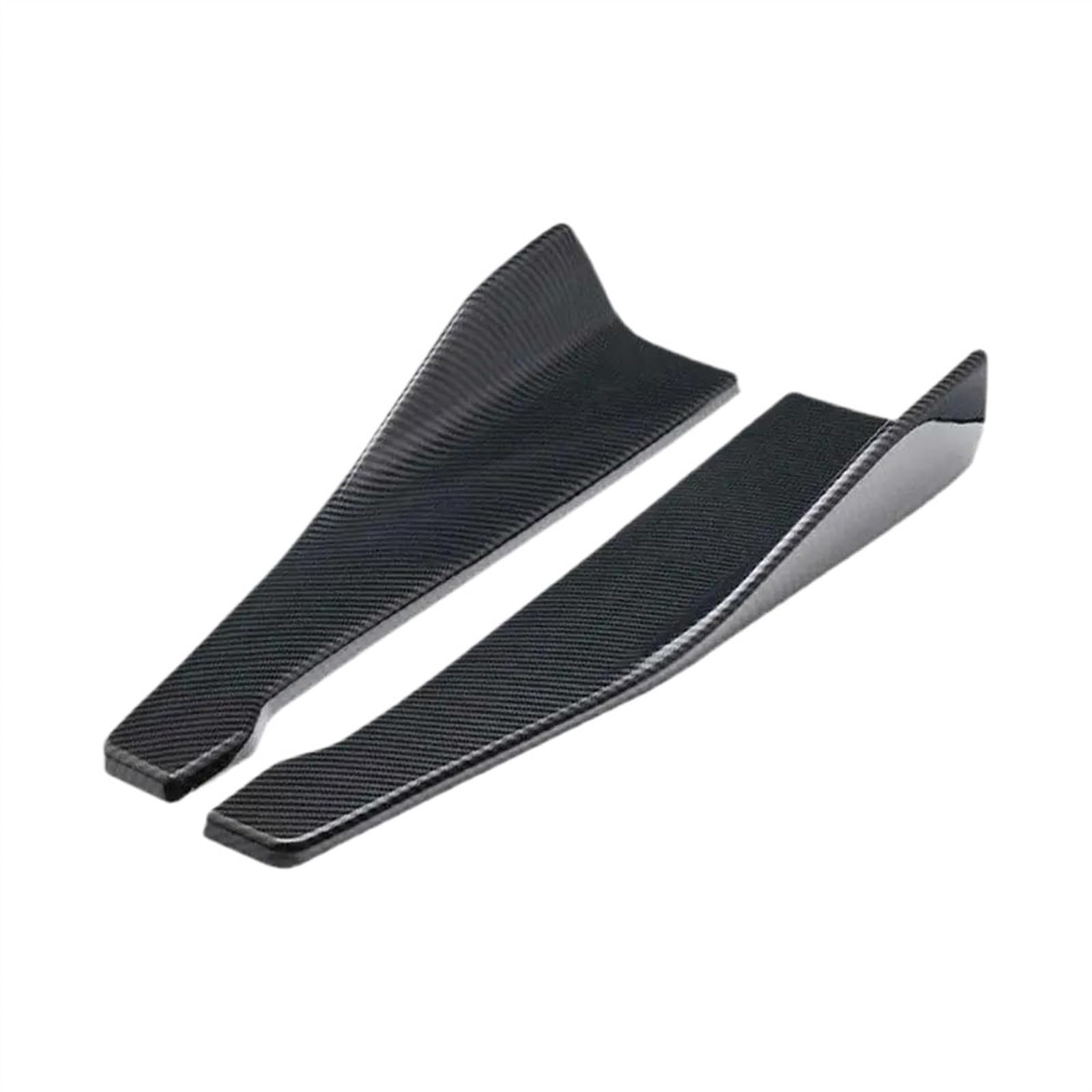 Winglet Diffuser Universal 48CM Länge Auto Seite Rock Bumper Spoiler Splitter Protector Scratch Für E90 Auto Seitenschweller(Kohlefaser-Optik) von BWVMVB