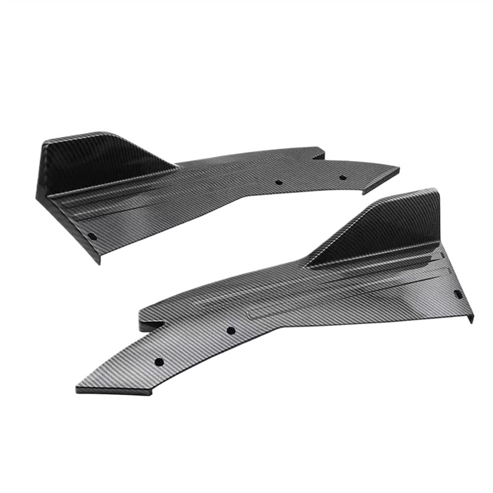 Winglet Diffuser Universal Heckspoilerlippe Spoiler Splitter Seitenschweller Schutz Flügelverkleidung Anti-Crash Auto-Tuning-Zubehör Auto Seitenschweller(Carbon Look) von BWVMVB