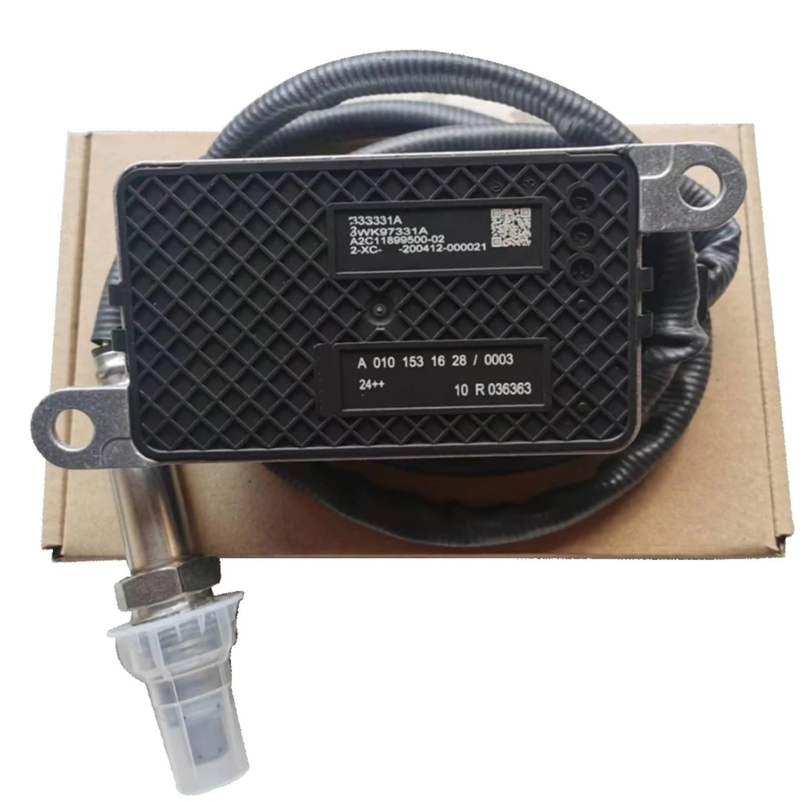 BWWIEZRS Kompatibel mit Benz für Actros für Axor für Euro 6 Trcuk 24 V OE: 5WK97331A A0101531628 Stickstoff-Nox-Sauerstoffsensor Lambdasonde OE: 0101531628 NOx Stickoxidsenso von BWWIEZRS