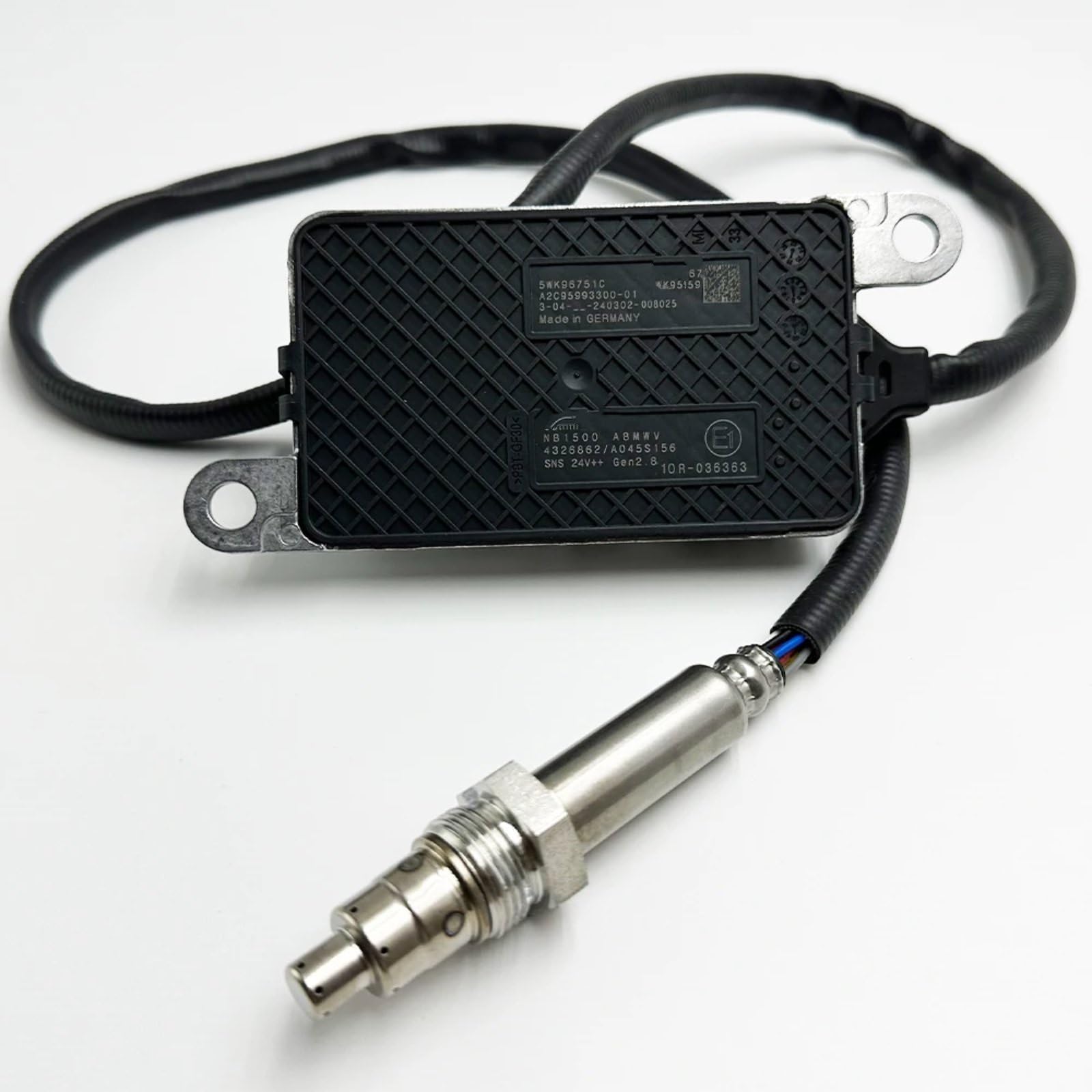 BWWIEZRS Kompatibel mit Cummins Motor 24 V NOX Stickstoff Sauerstoff Sensor Sonde Ersatzteile OE: 4326862 5WK96751C 4326862RX 2872945 NOx Stickoxidsenso von BWWIEZRS