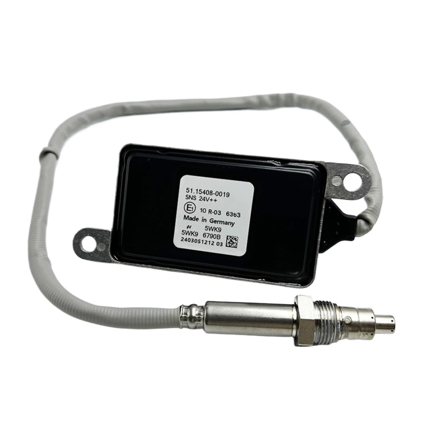 BWWIEZRS Kompatibel mit Man Truck 24V Nox-Sensor-Stickstoff-Sauerstoff-Sensor-Ersatzteilen OE: 51154080012 5WK96790B 51154080019 NOx Stickoxidsenso von BWWIEZRS