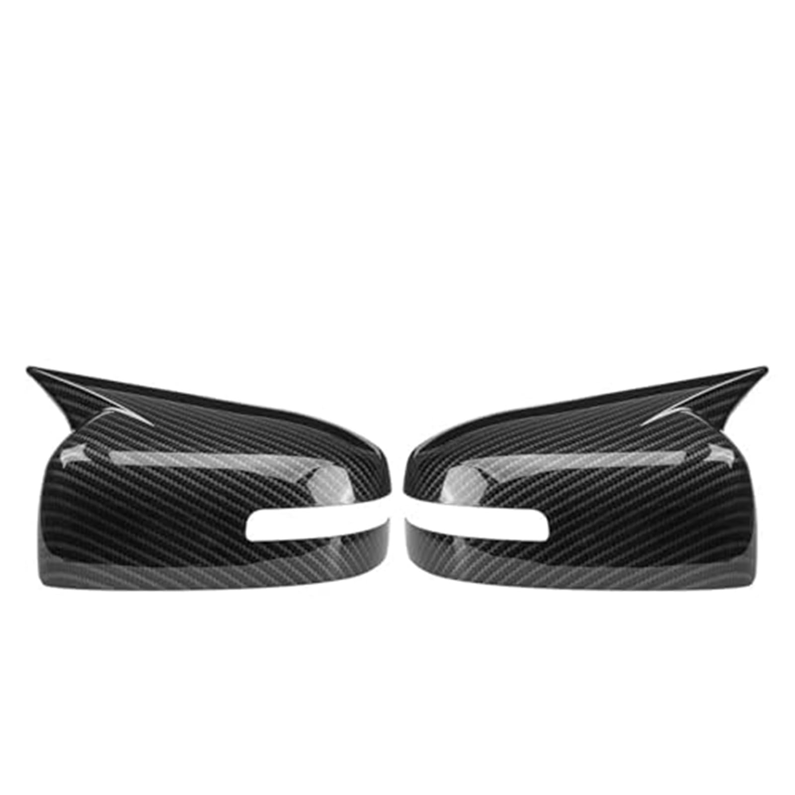 2X Auto-Seitentürflügel-Rückspiegelabdeckung Rückspiegelabdeckung, for Mitsubishi, Lancer EX 2013-2016 mit Blinkermodell-Ersatzabdeckungen Außenspiegelgehäuse von BWZJS