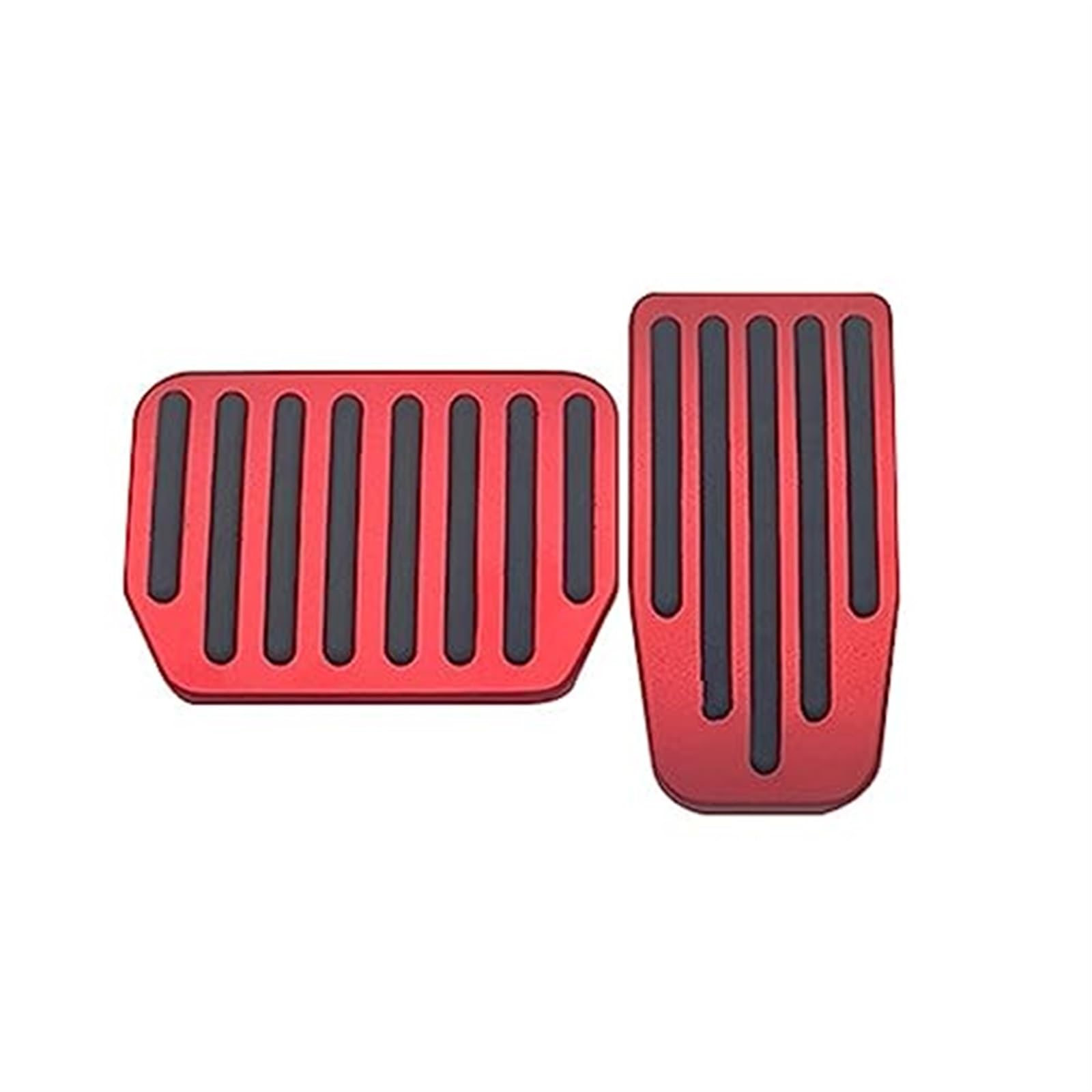 Auto-Fußpedalauflagen, for Tesla, for Modell, 3 Y 2021 2022 Zubehör Aluminiumlegierung Gaspedal Bremspedal Auto-Fußpedalabdeckung Bremspedalabdeckung(Black 2PCS-RED-M3 My) von BWZJS