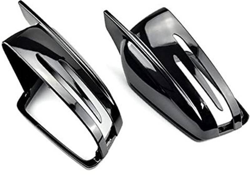 Auto Links/Rechts Außenspiegel Rückspiegel Schwarz Gehäuse Abdeckung Gehäuse, for Mercedes,-, for Benz, C-Klasse W176 W246 W204 W212 W221 CLS X156 C117 Außenspiegelgehäuse(BLACK Bright black) von BWZJS