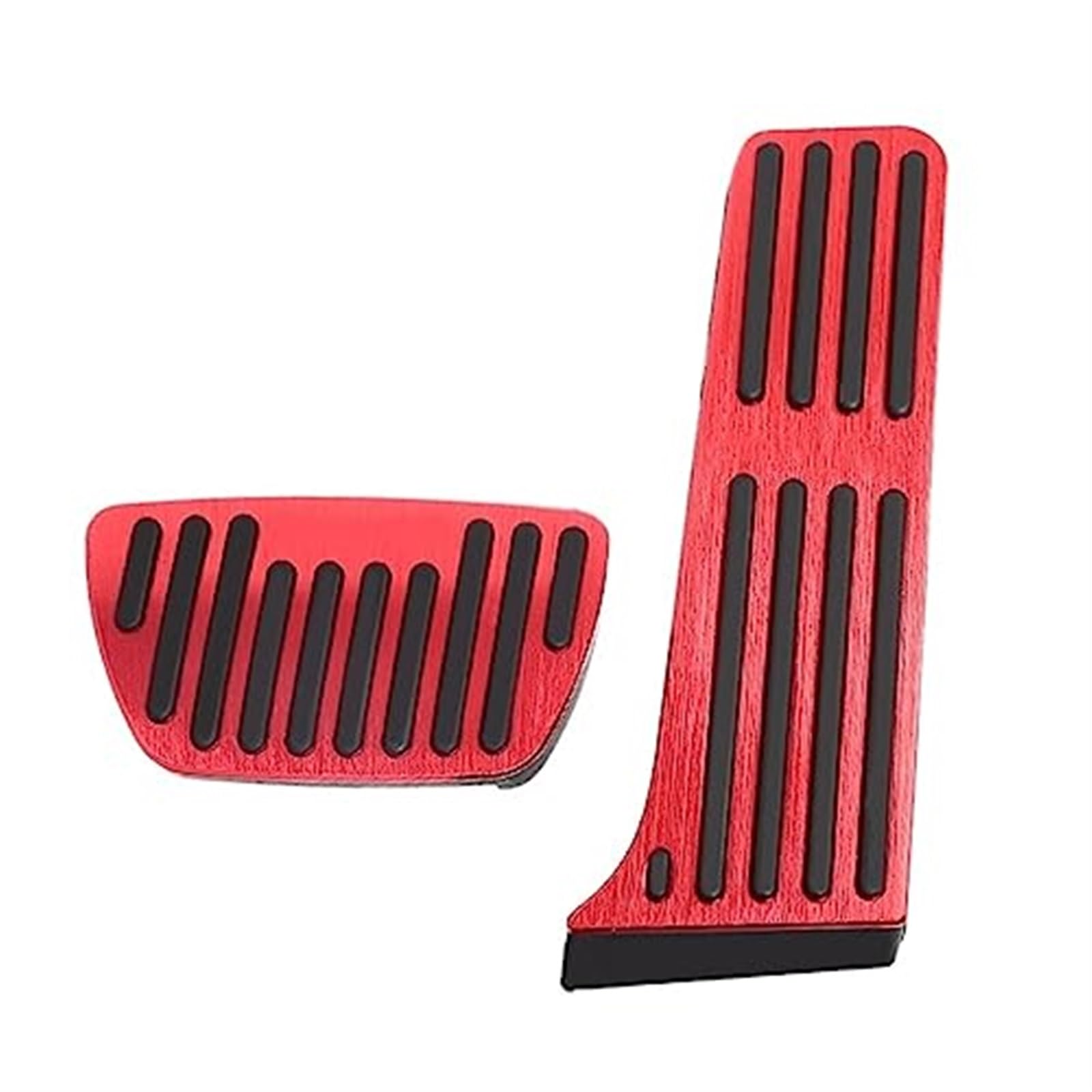 Autofußpedale, for Toyota, Harrier IV XU80 2020 2021 2022 Gaspedal Gas Kraftstoff Bremspedal Ruhepedale Pad Matte Abdeckung Zubehör Bremspedalabdeckung(Black 2PCS RED) von BWZJS