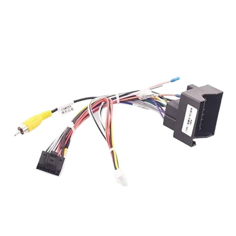 Autoradio-Stereo-Kabelbaum-Kabel-Adapter Android 16-polig, for Citroen, C4 C5 DS6, for Peugeot, 3008 2008 307 408 Autoradio-Kabelbaumadapter von BWZJS