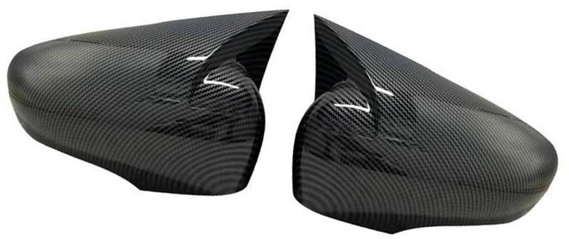 Autotür-Seitenrückspiegelabdeckung, for Renault, Clio 4 MK4 Seitenspiegelkappen-Aufkleberverkleidung Außenspiegelgehäuse(BLACK Carbon fiber pattern) von BWZJS