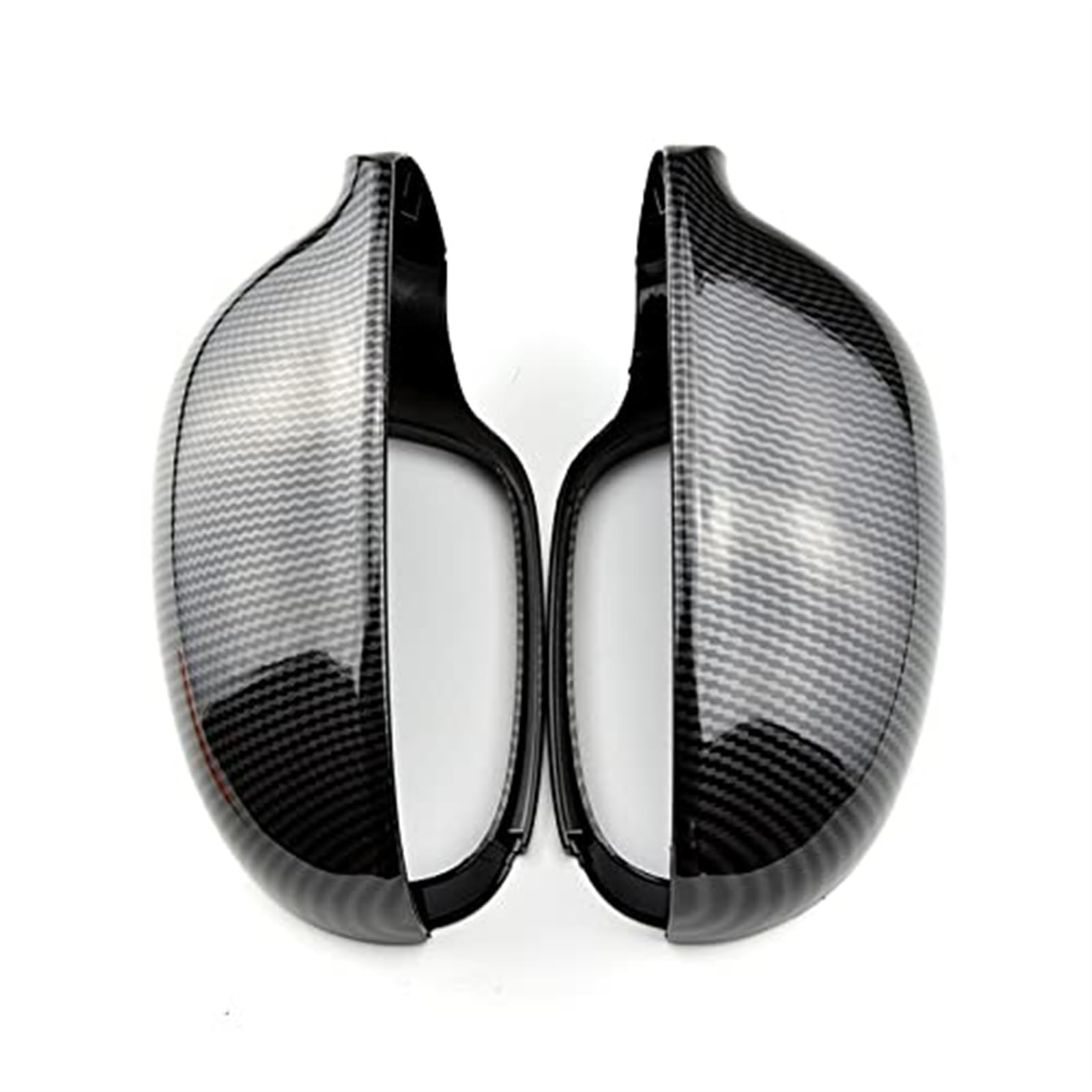 Carbon Fiber Auto Seitenspiegelabdeckungen for Golf, 5 R32 GTI Standard 2006-2009 Rückspiegelabdeckungen Kappen Schalengehäuse Ersatz Außenspiegel Ersatzteile Außenspiegelgehäuse(CARBON LOOK BLACK) von BWZJS