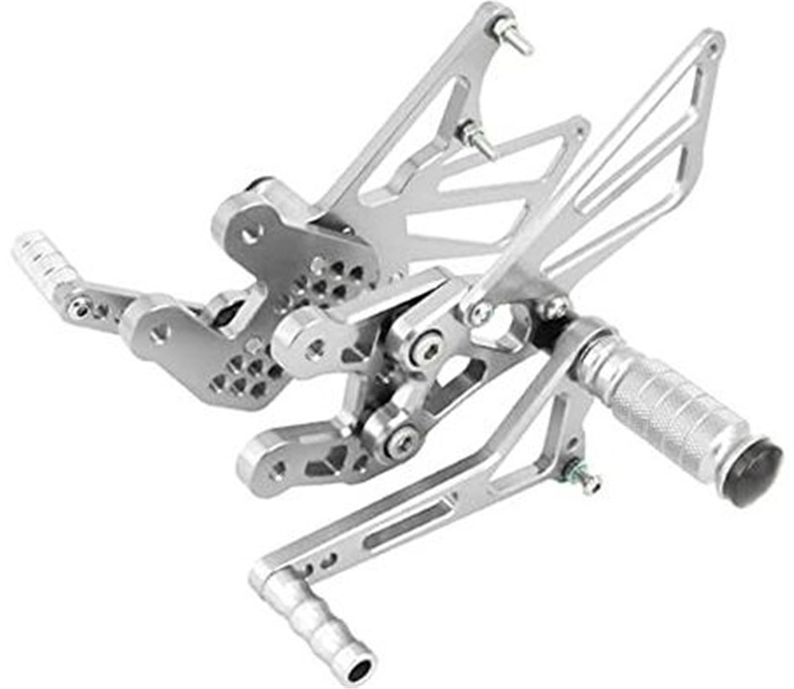 Fußraste, for GSXR1000 K7 K8 2007–2008, Motorrad-Aluminium, verstellbare Fußrasten, Fußrasten, Fußstütze, Pedale, Stützen, hinten eingestellte Fußrasten-Fußraste Klappbare Motorrad-Fußstützen von BWZJS