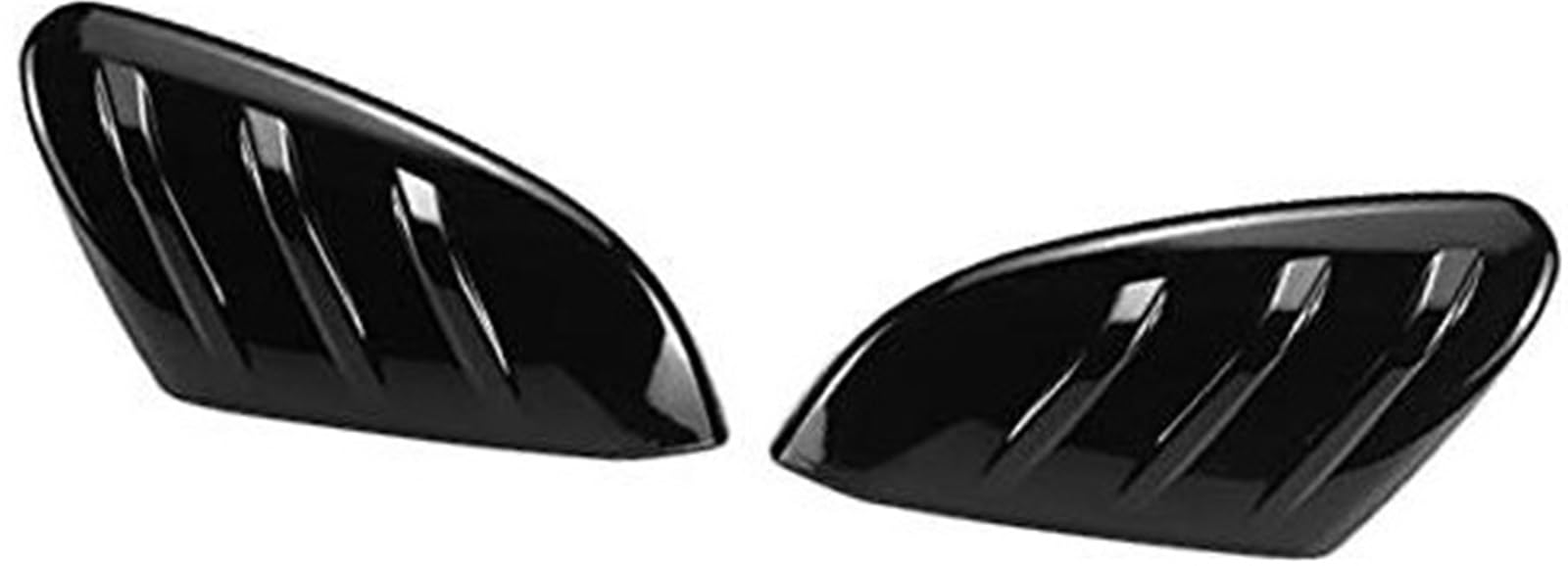 Glänzend schwarze Rückspiegelabdeckung for Fließheck, for Civic, 10. 2016–2020, Typ-R, Tür-Seitenspiegelkappen, Gehäuse-Zusatz Außenspiegelgehäuse(BLACK Glossy Black) von BWZJS